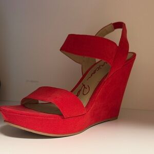 American Rag Red Wedge Sandals
